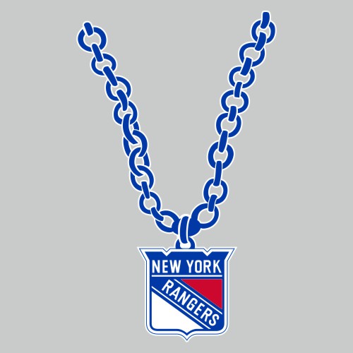 New York Rangers Necklace logo iron on paper